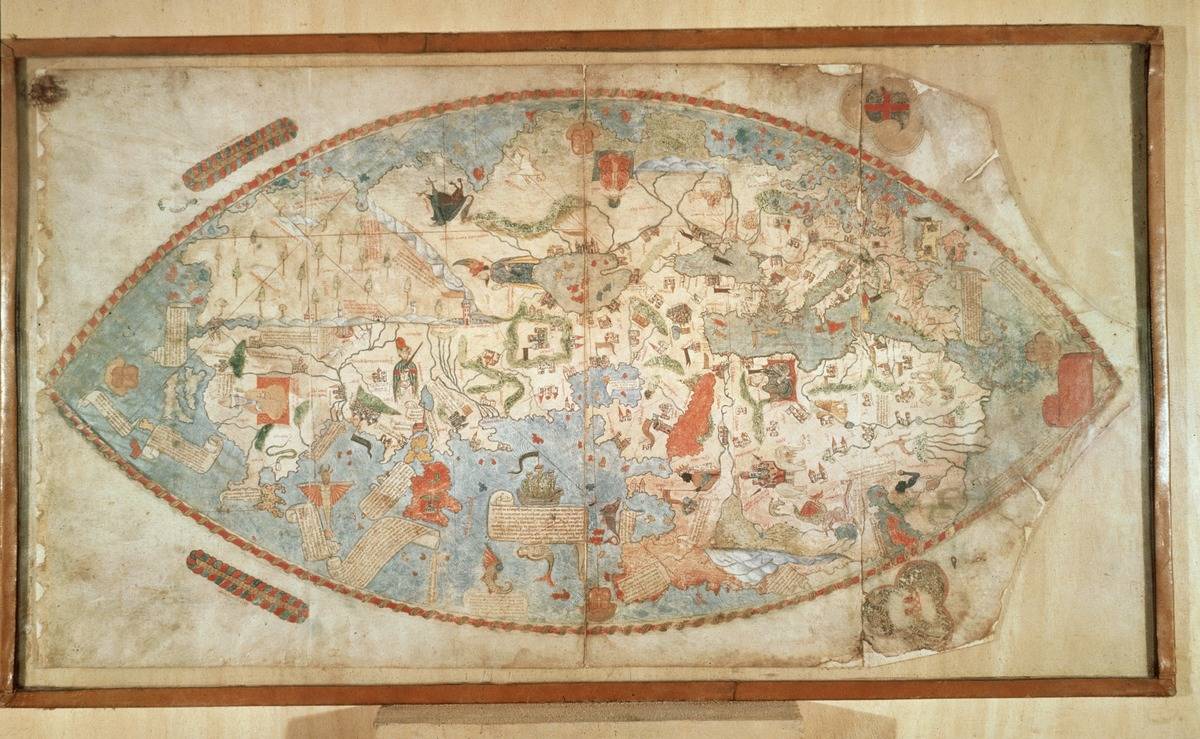 The Genoese World Map Relied On Explorer Niccolo Da Conti