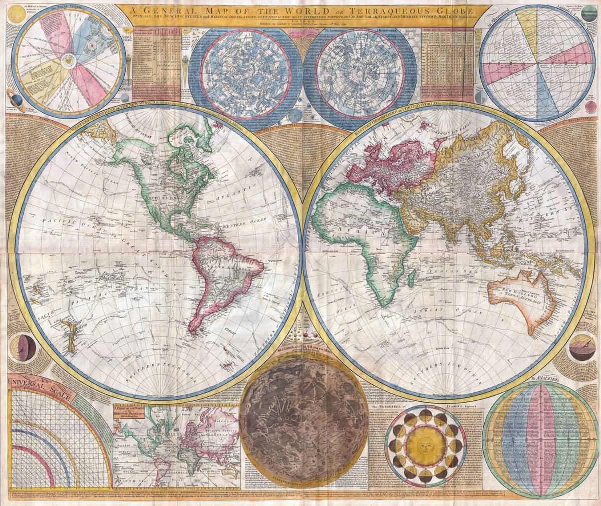 Samuel Dunn's Map Illustrated A General Outline Of North America