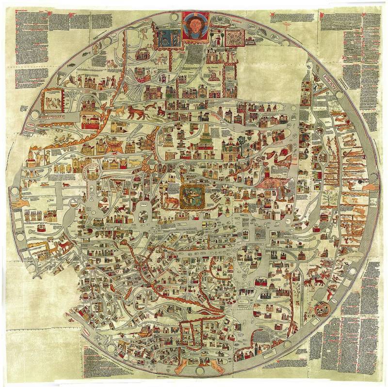 The Ebstorf Mappa Mundi Was Painted On 30 Goat Skins