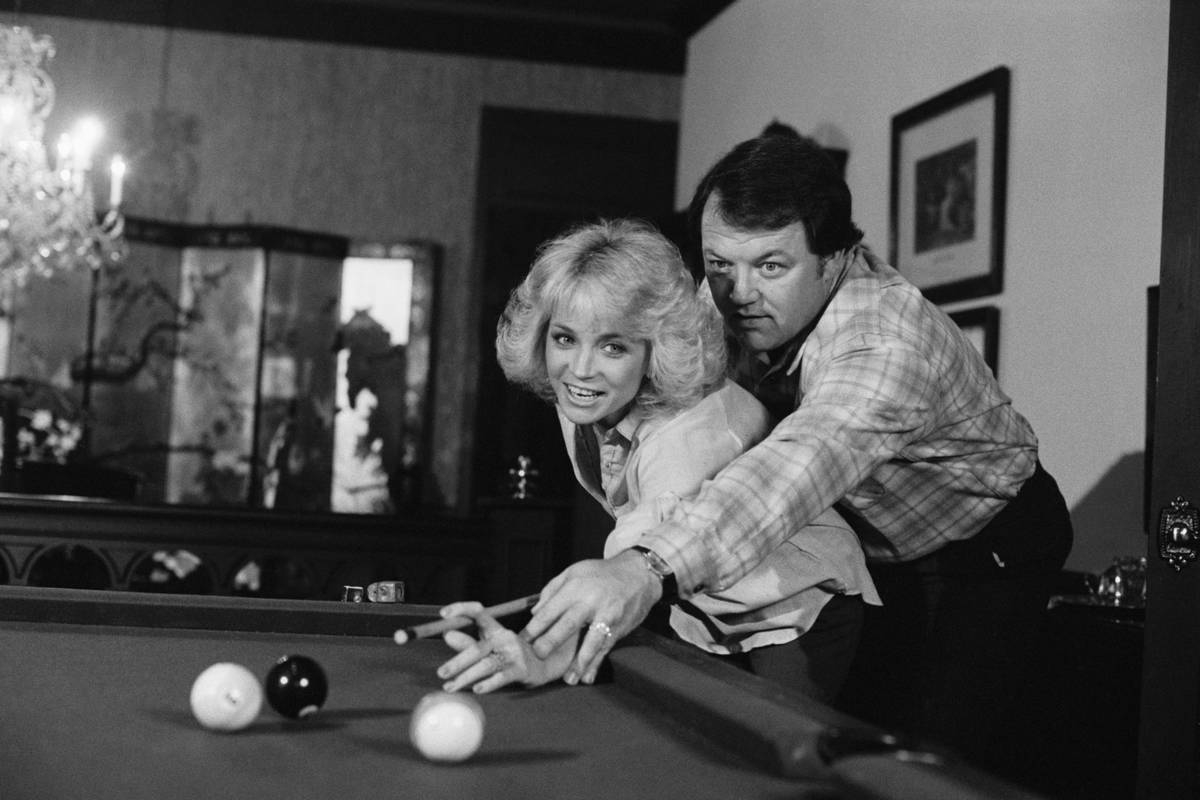 Barbara Mandrell and Kenneth Dudney Playing Pool