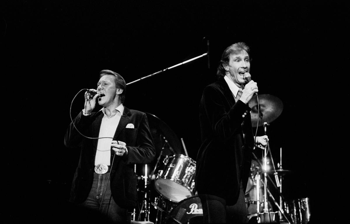 The Righteous Brothers Performing On Stage