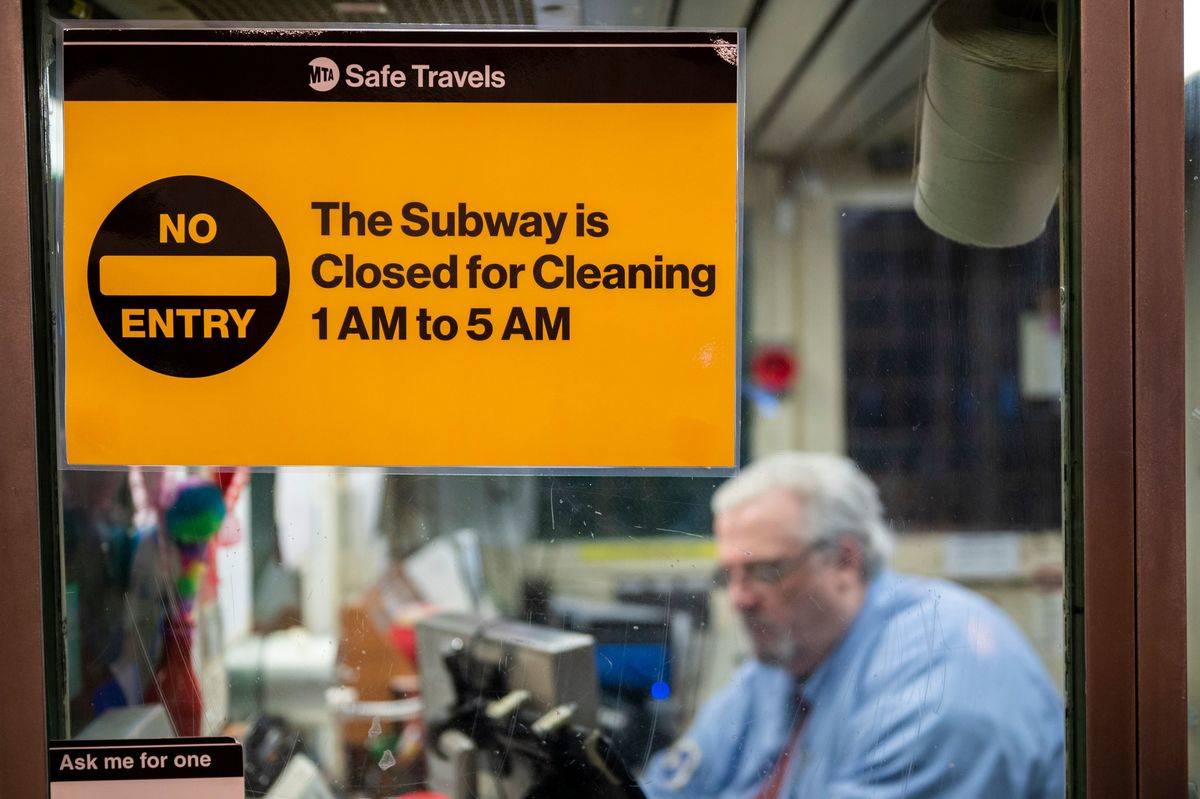 subway closed sign