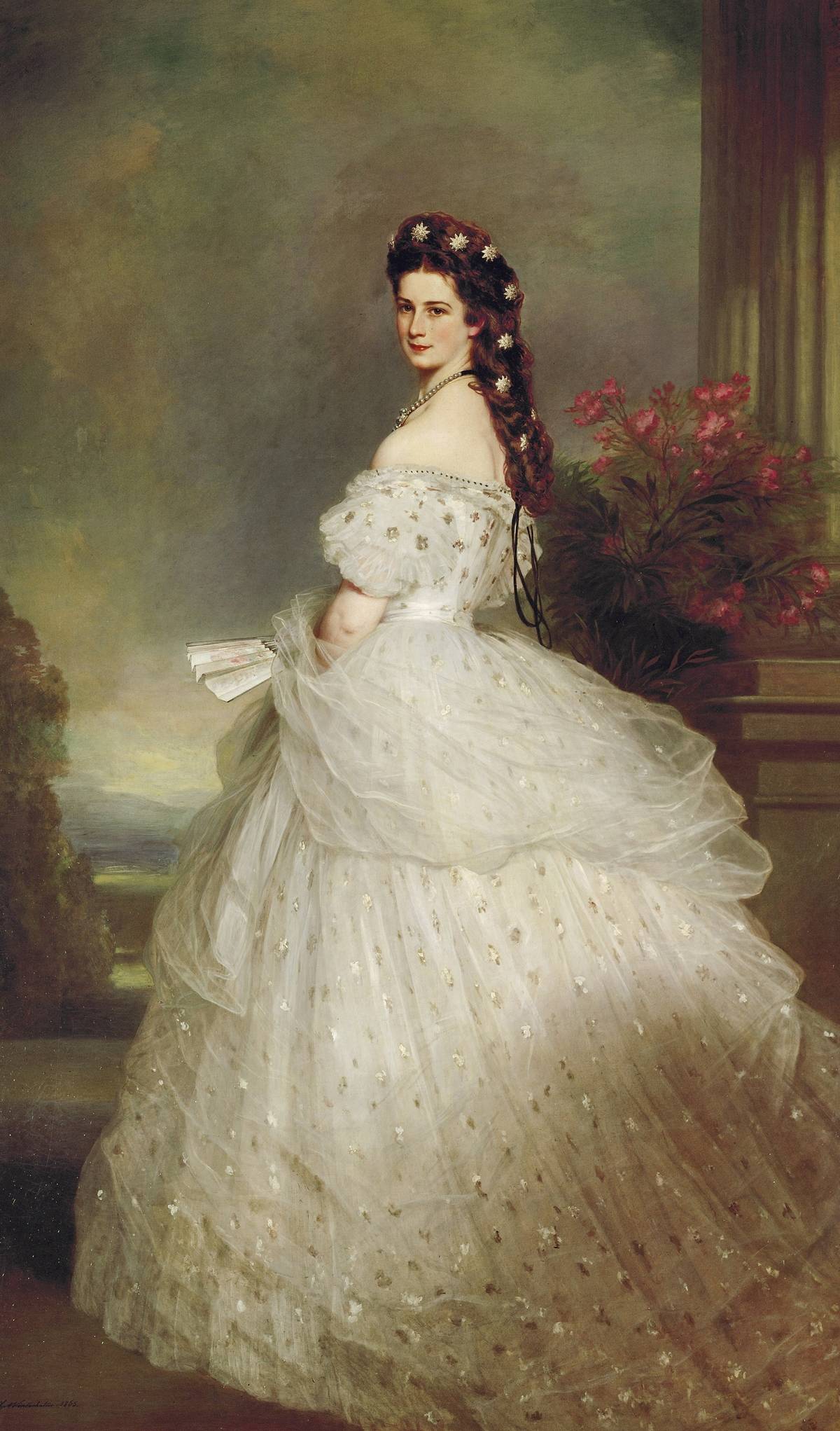Empress Elisabeth in a star spangled robe