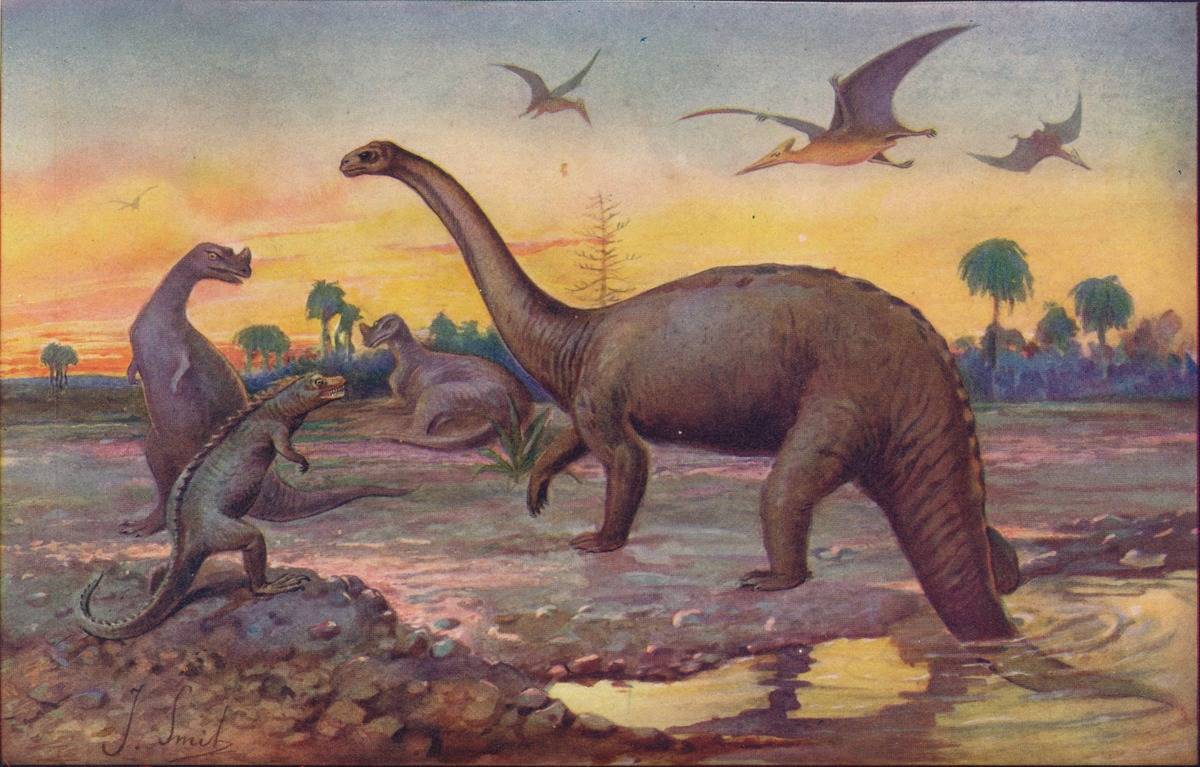In the Saurian Age, when the World's inhabitants were gigantic peptiles
