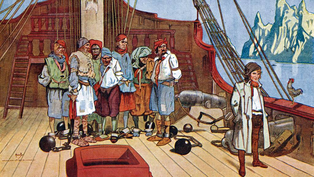 Peter with the pirates