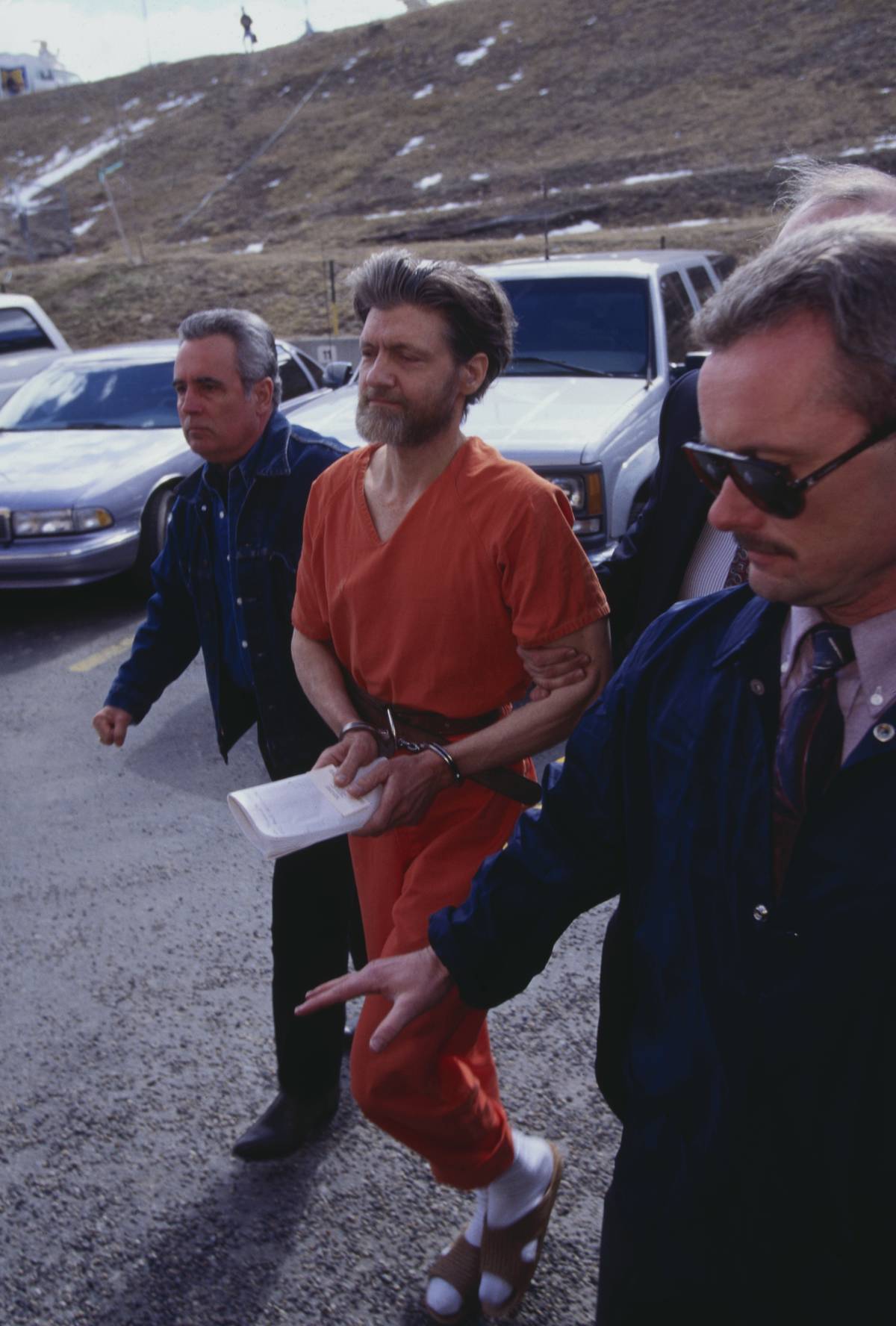 Authorities Escorting Unabomber Theodore Kaczynski