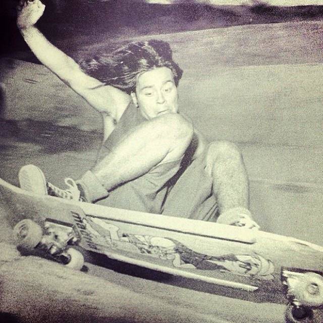 man riding skateboard