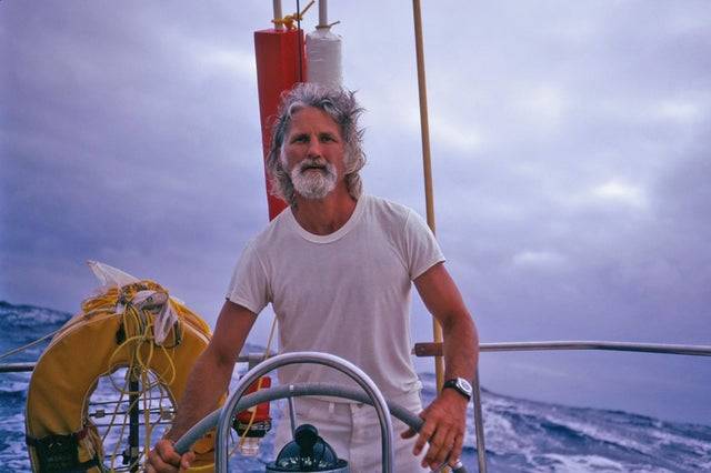 man driving boat