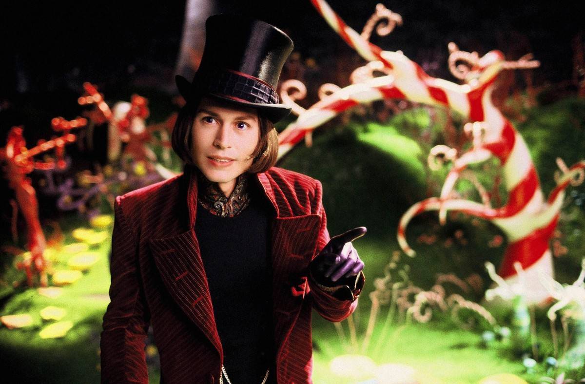 johnny depp as willy wonka