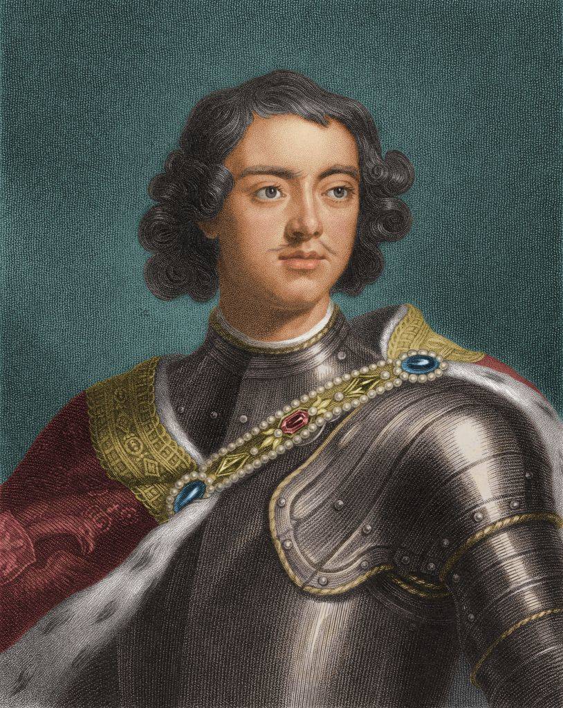 peter the great of russia in his armor