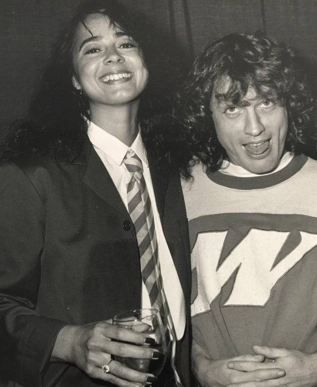 woman with ac/dc