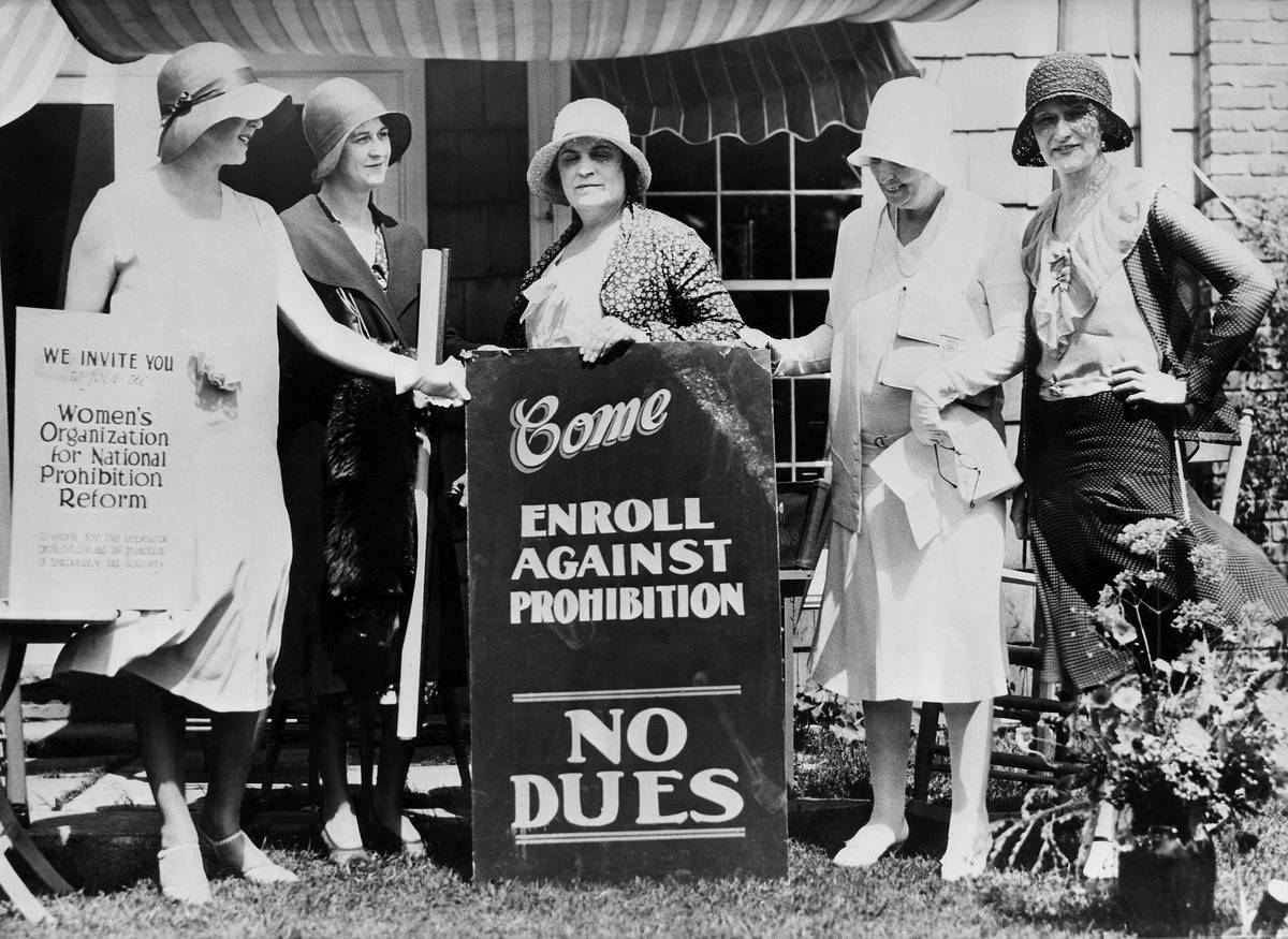 Women Camapaigning Against Prohibition