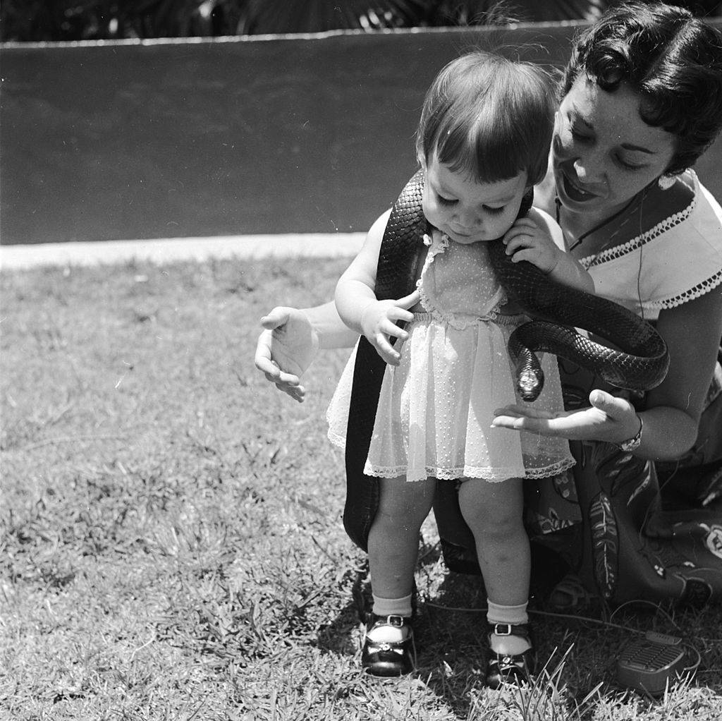 Girl with a snake