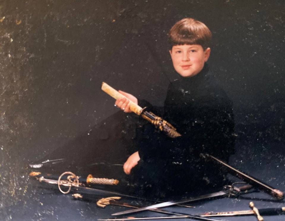 Kid with swords