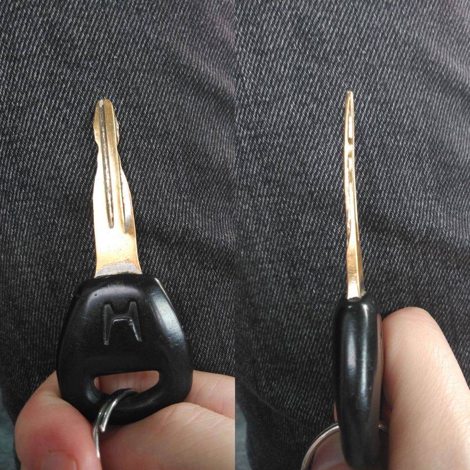 worn down key