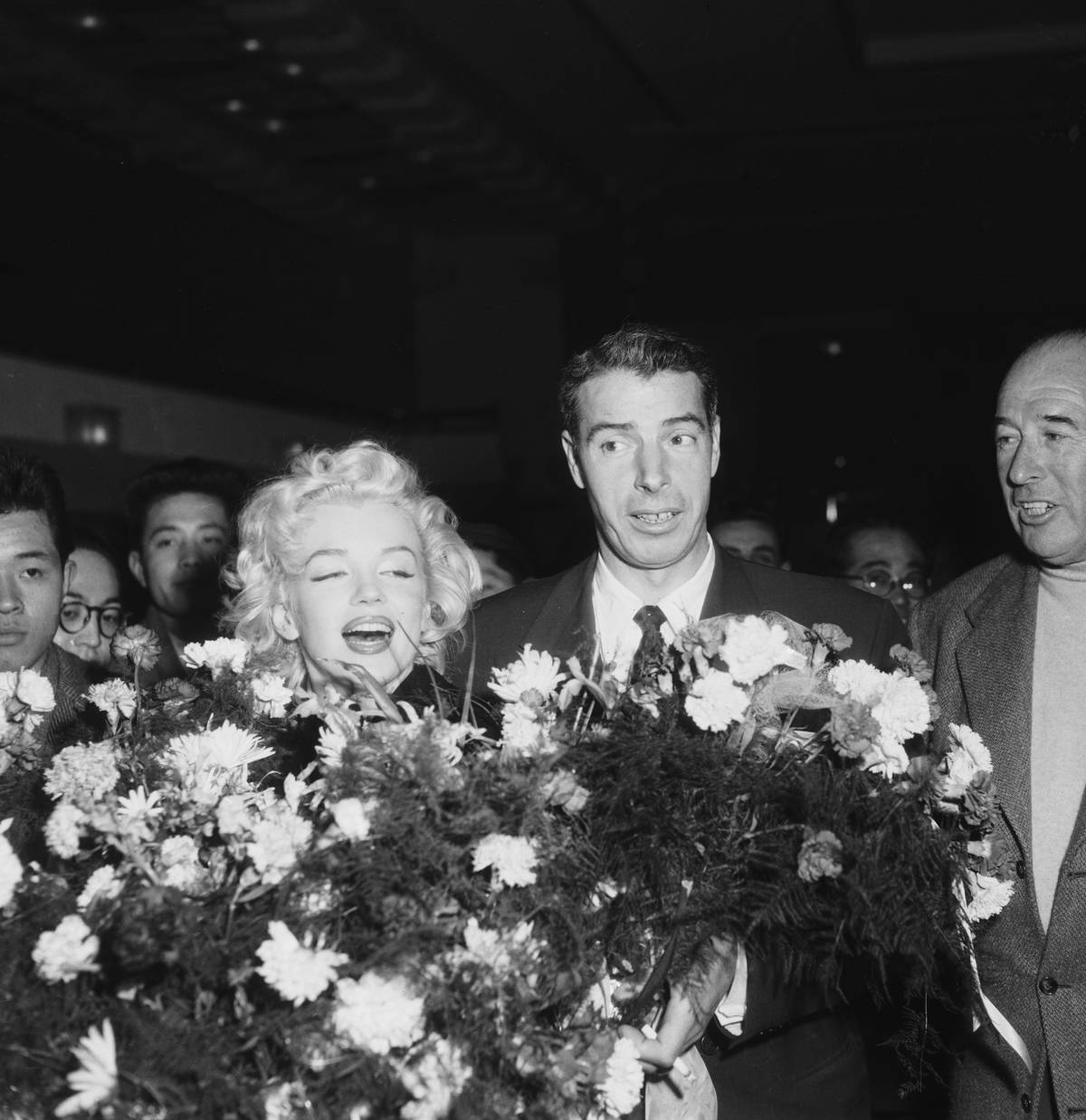 Marilyn Monroe and Joe DiMaggio in Tokyo