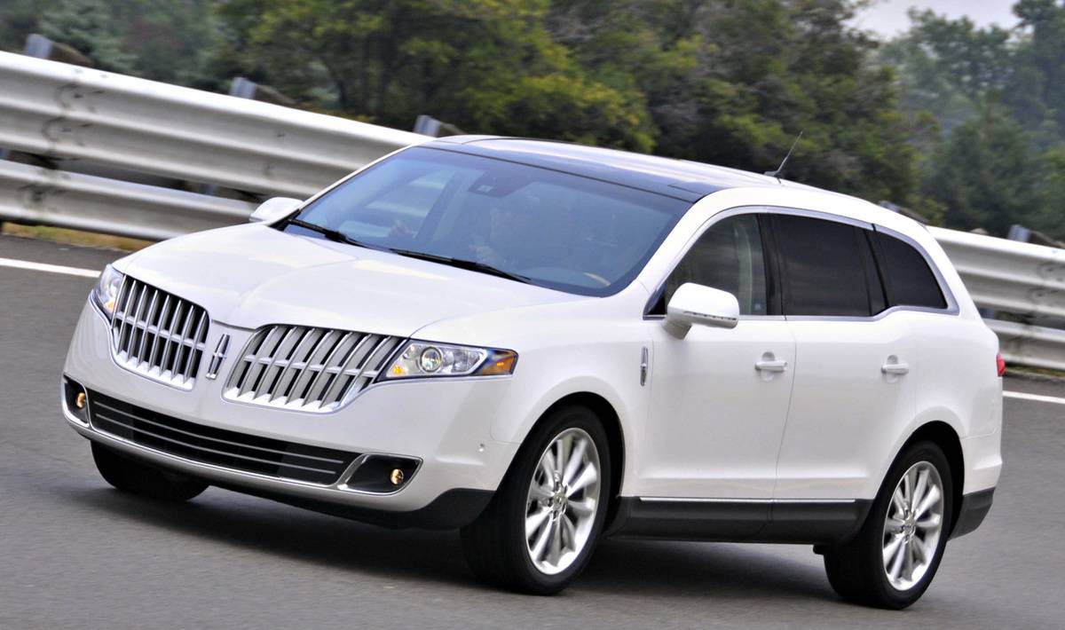 A 2010 Lincoln MKT is driven at the Ford Motor Co. Dearborn