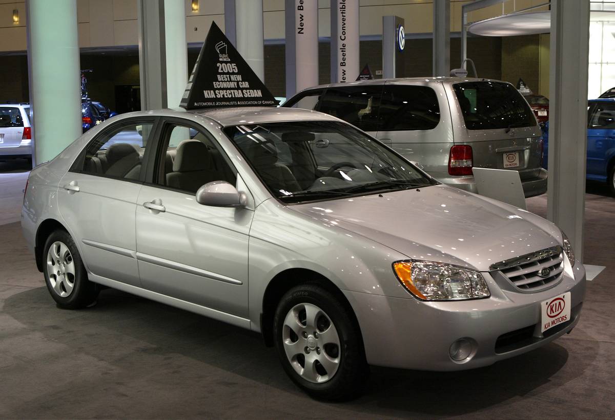 Best New Economy Car:Winner: Kia Spectra Sedan LX announced in Toronto at the Canadian International