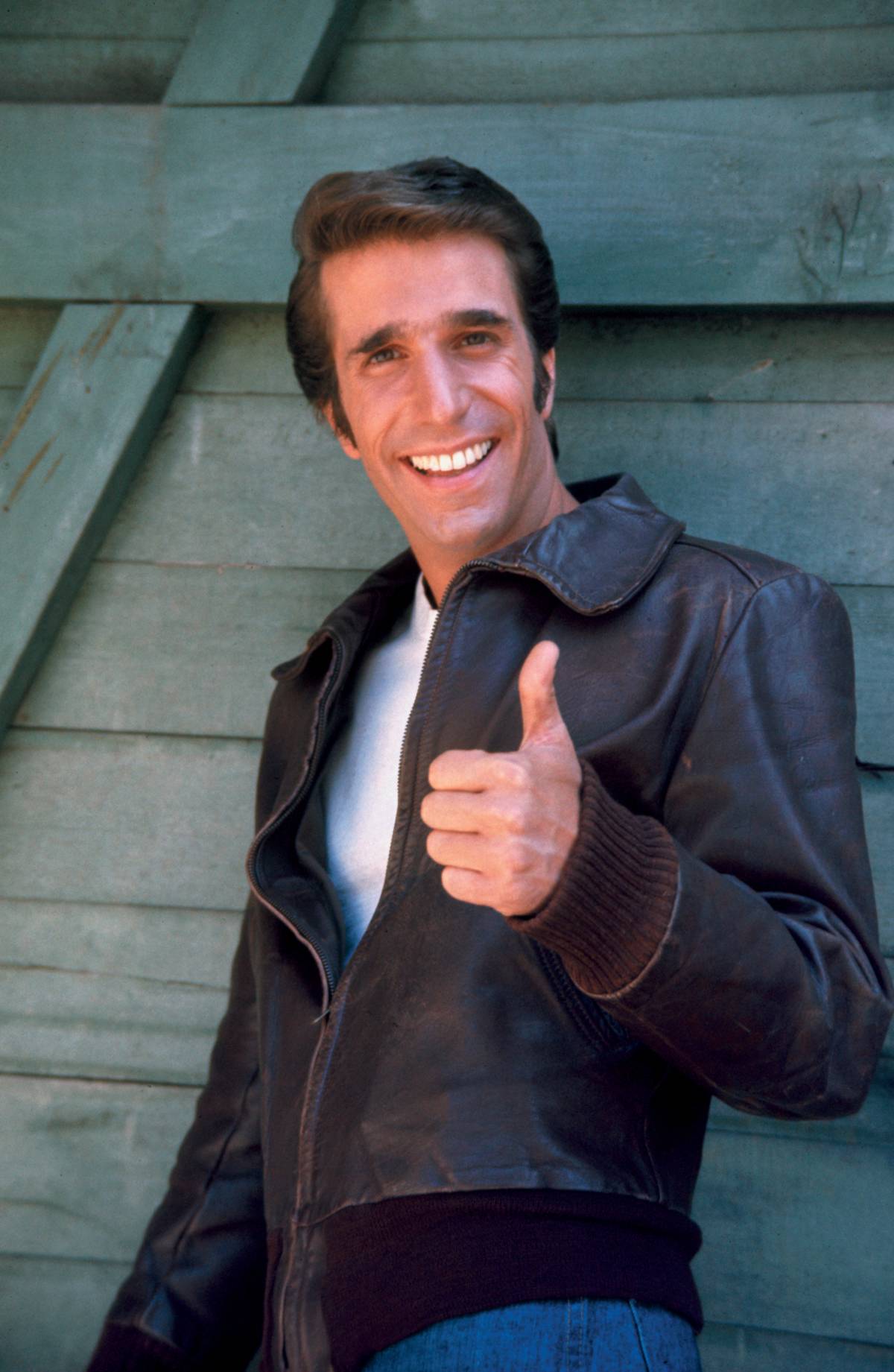 henry winkler as fonzie from happy days