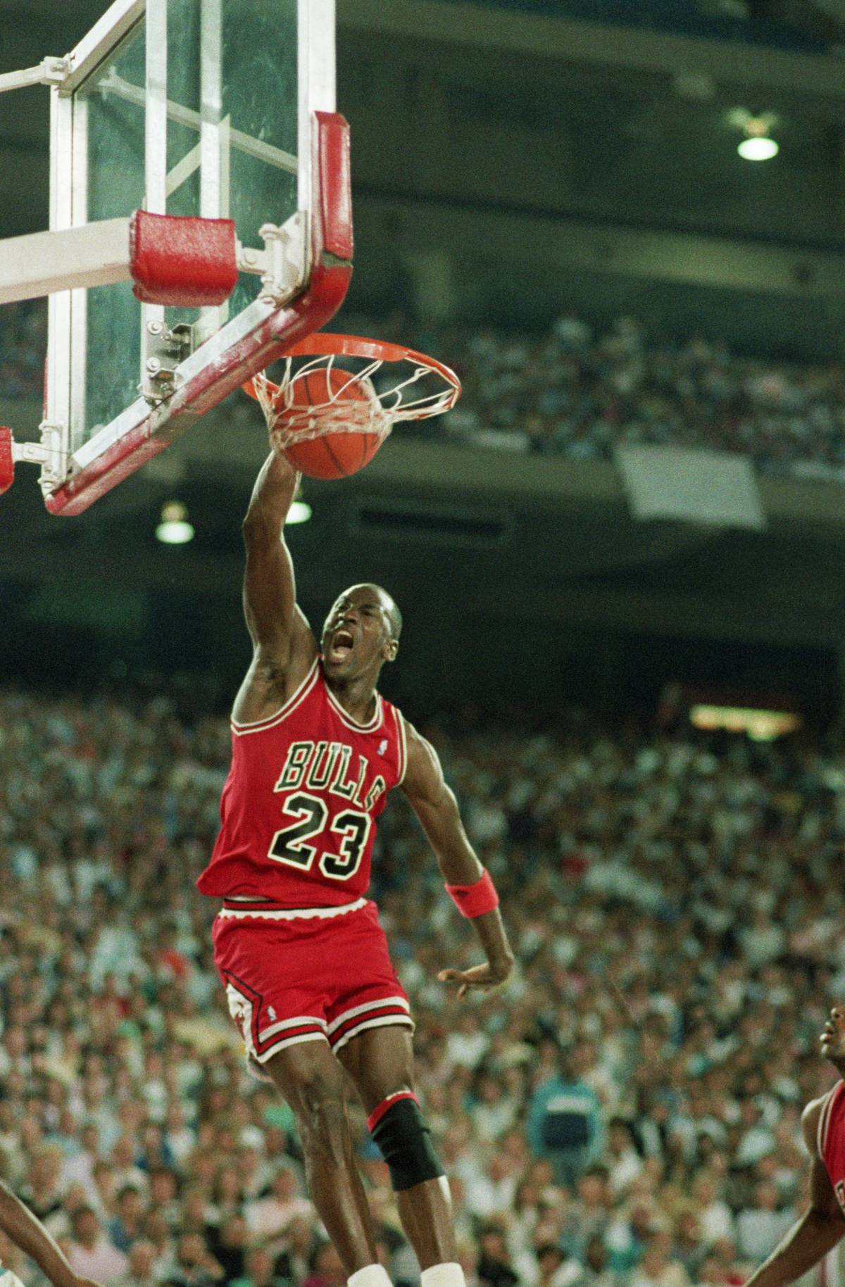 Michael Jordan Slam Dunking Basketball