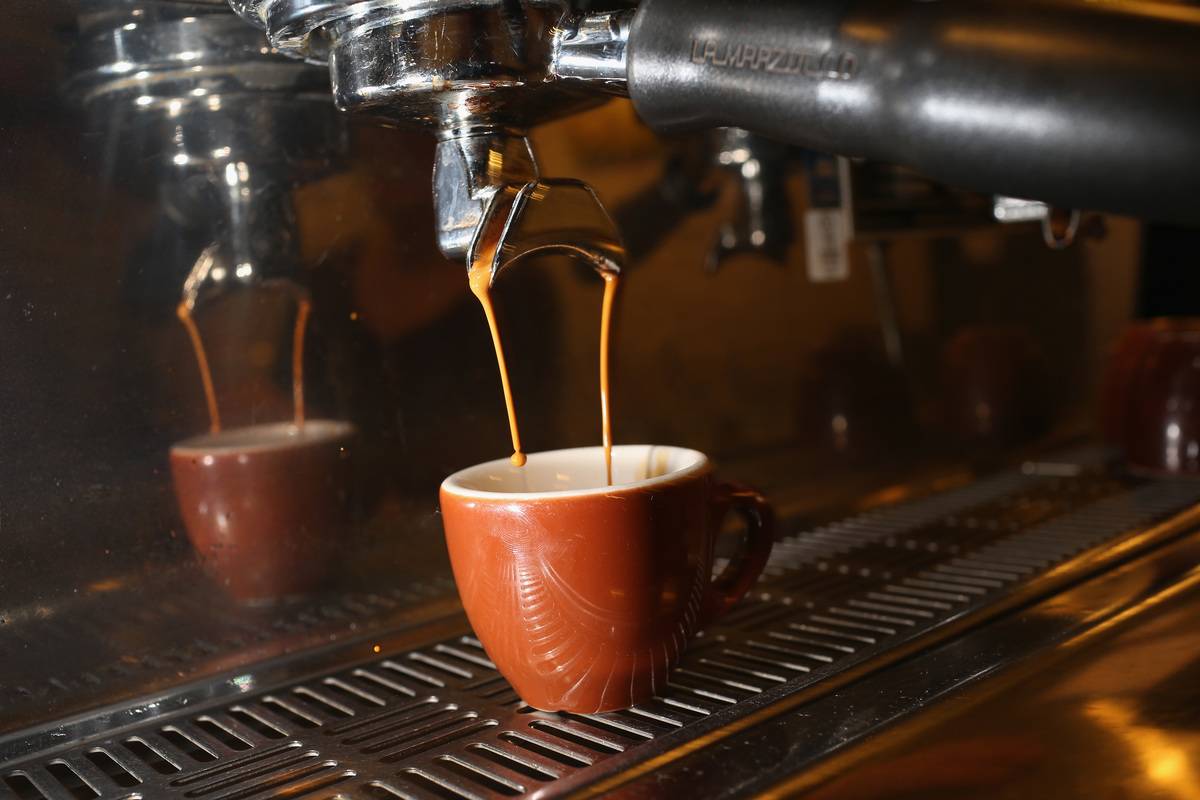 making coffee
