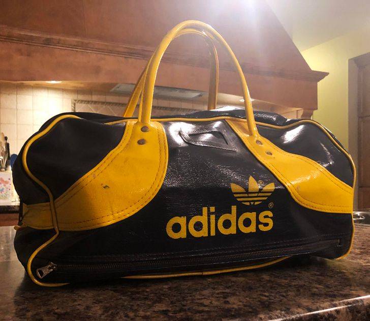 throwback adidas bag someone inherited