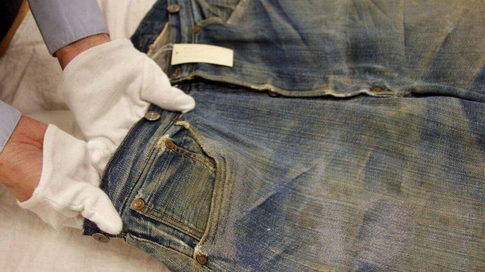 oldest pair of levi's jeans found in goldmine