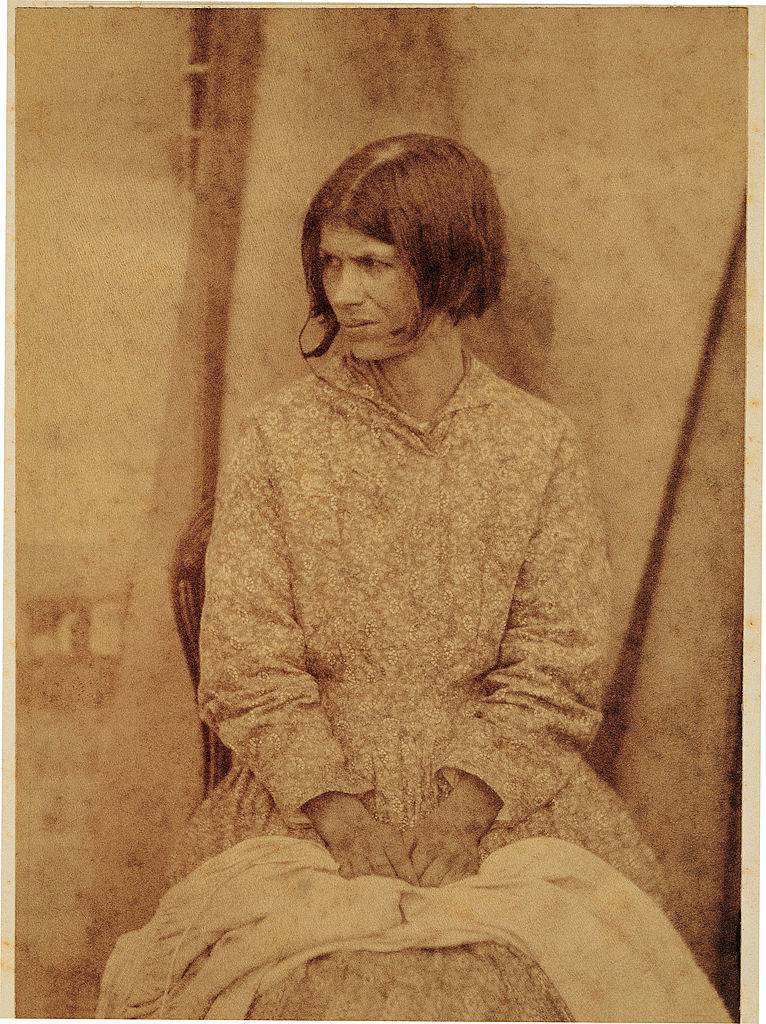 woman with short hair during the victorian period