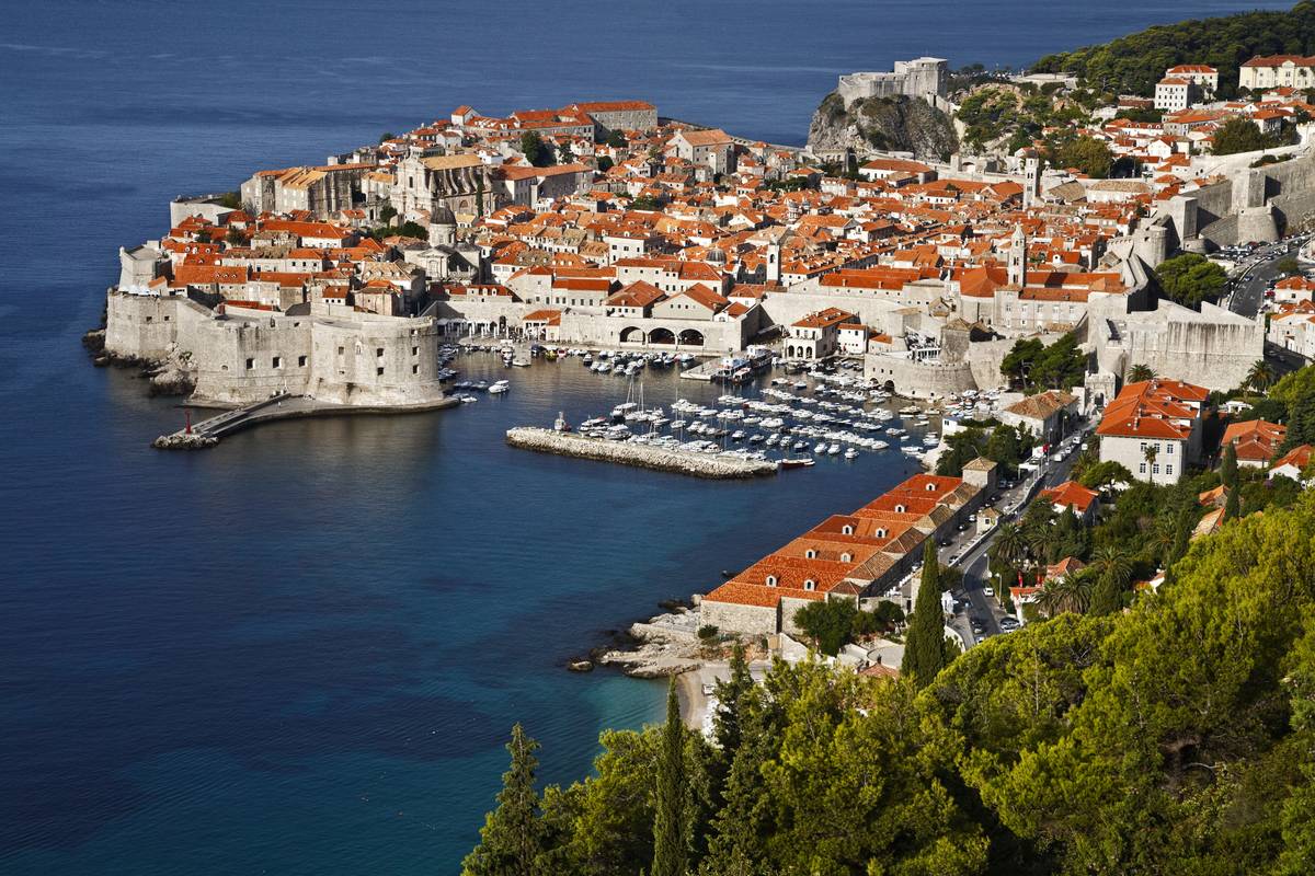 The city of Dubrovnik in the European country of Croatia.