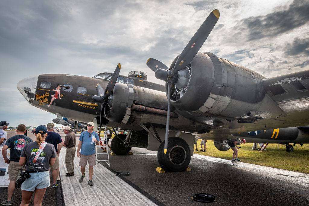 b-17 planes at an airshow