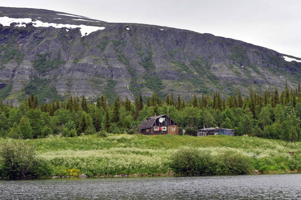 A view of Lake Seydozero on the Kola Peninsula