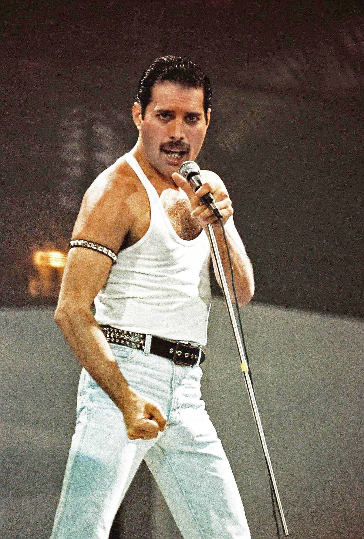 Queen Perform At Live Aid At Wembley