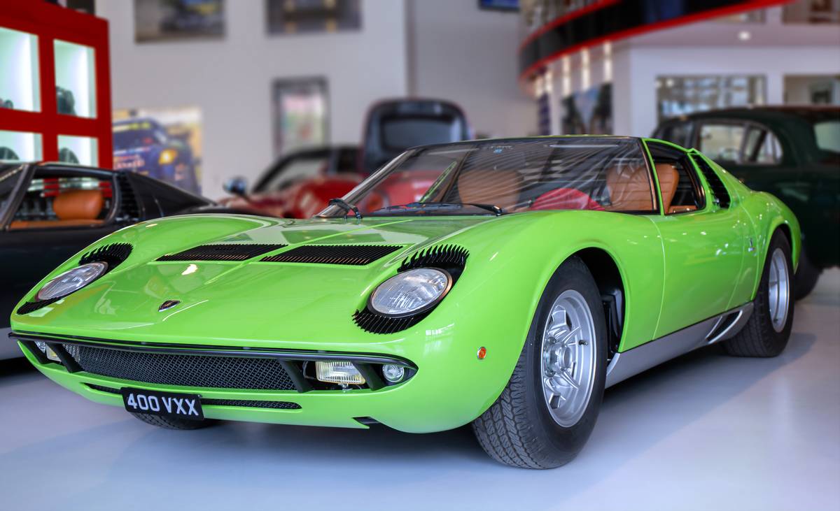 The Lamborghini Miura...