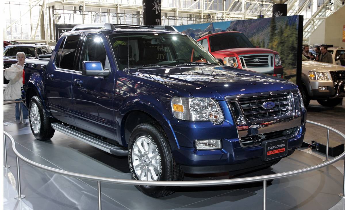 Ford Explorer Sport Trac at the 2006 Canadian International Autoshow Sunday in Toronto.