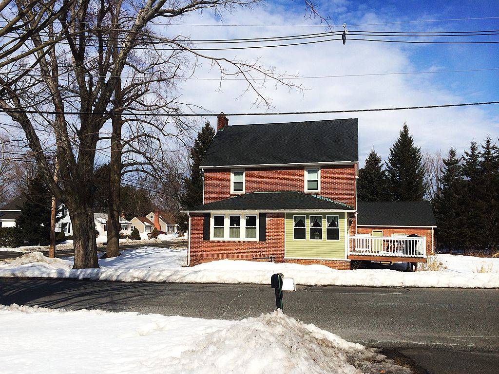Brick house in East Longmeadow, Massachusetts