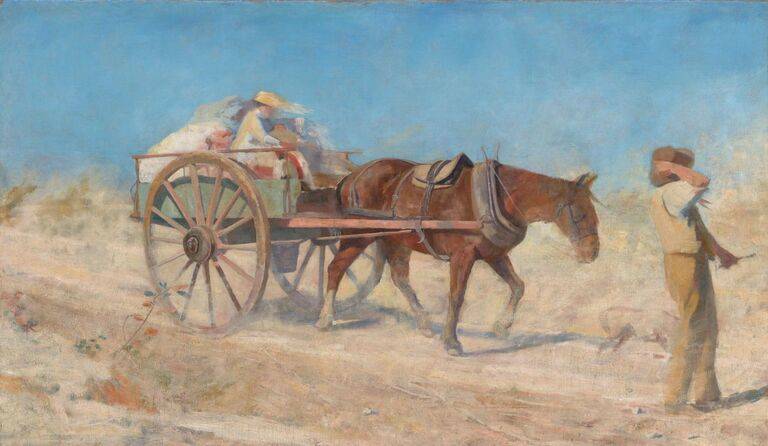 the north wind painting by McCubbin