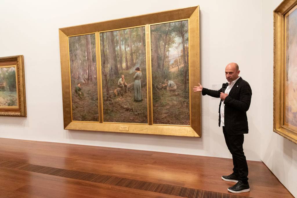 Michael Varcoe-Cocks pictured with The Pioneer