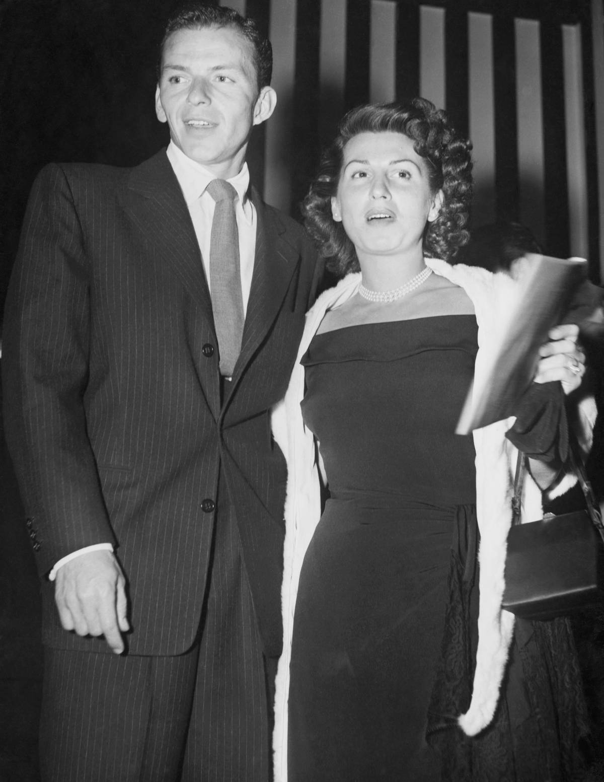 Frank Sinatra Posing with Wife