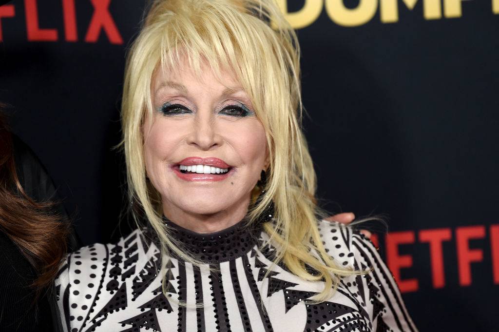 Dolly Parton at a movie premiere