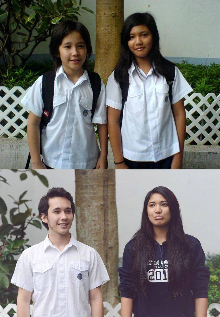 first day of high school vs last day