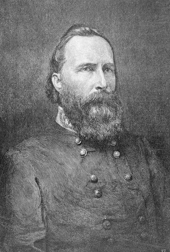 james longstreet black and white portrait