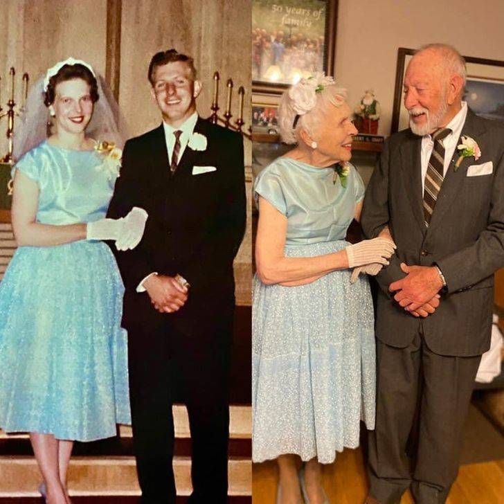 married couple same outfits