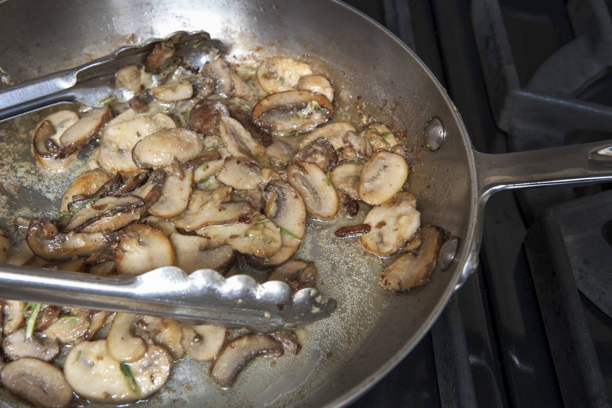 Sautéed Mushrooms in Pan