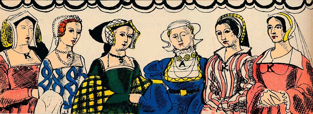 Portraits of Henry VIII's six wives