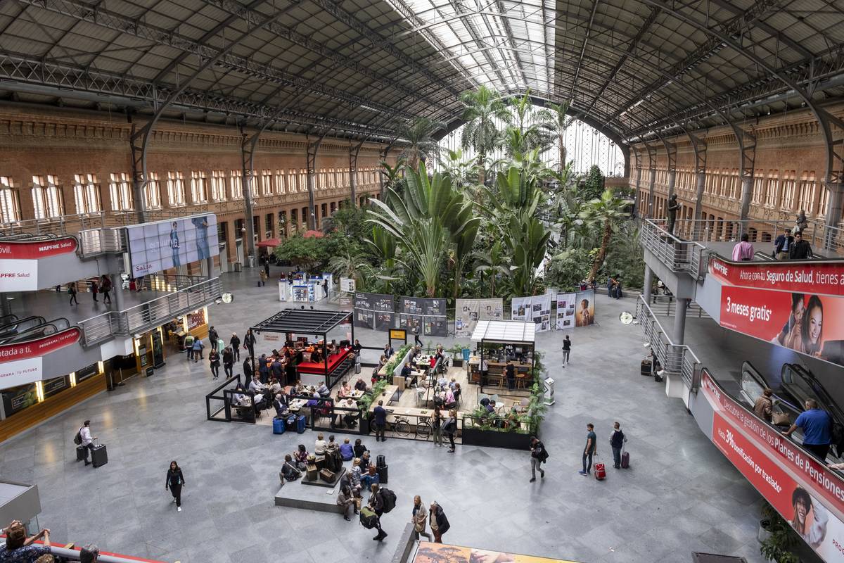 Atocha Train Station Madrid Spain