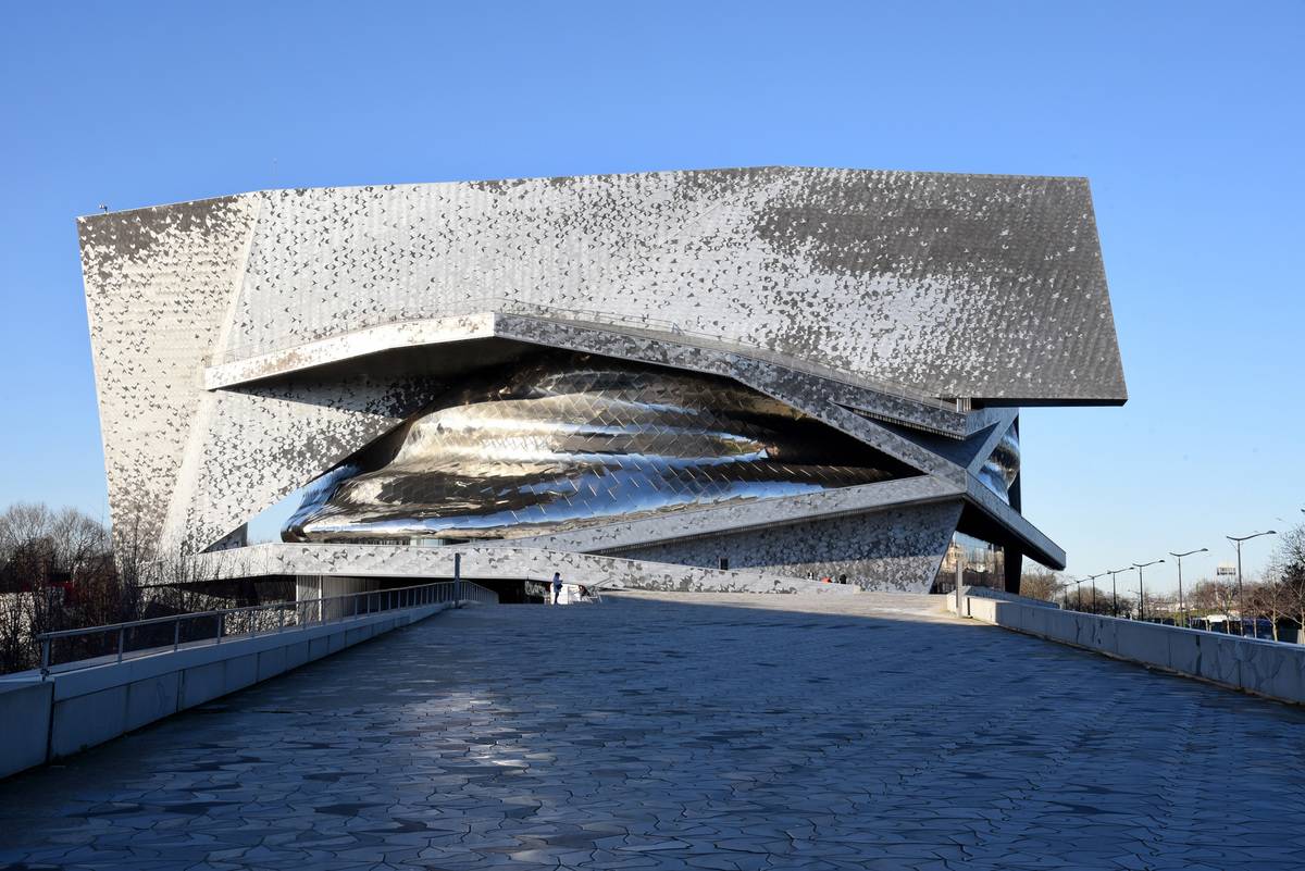 Complex of concert halls 'Philharmonie de Paris', in the 19th arrondissement.