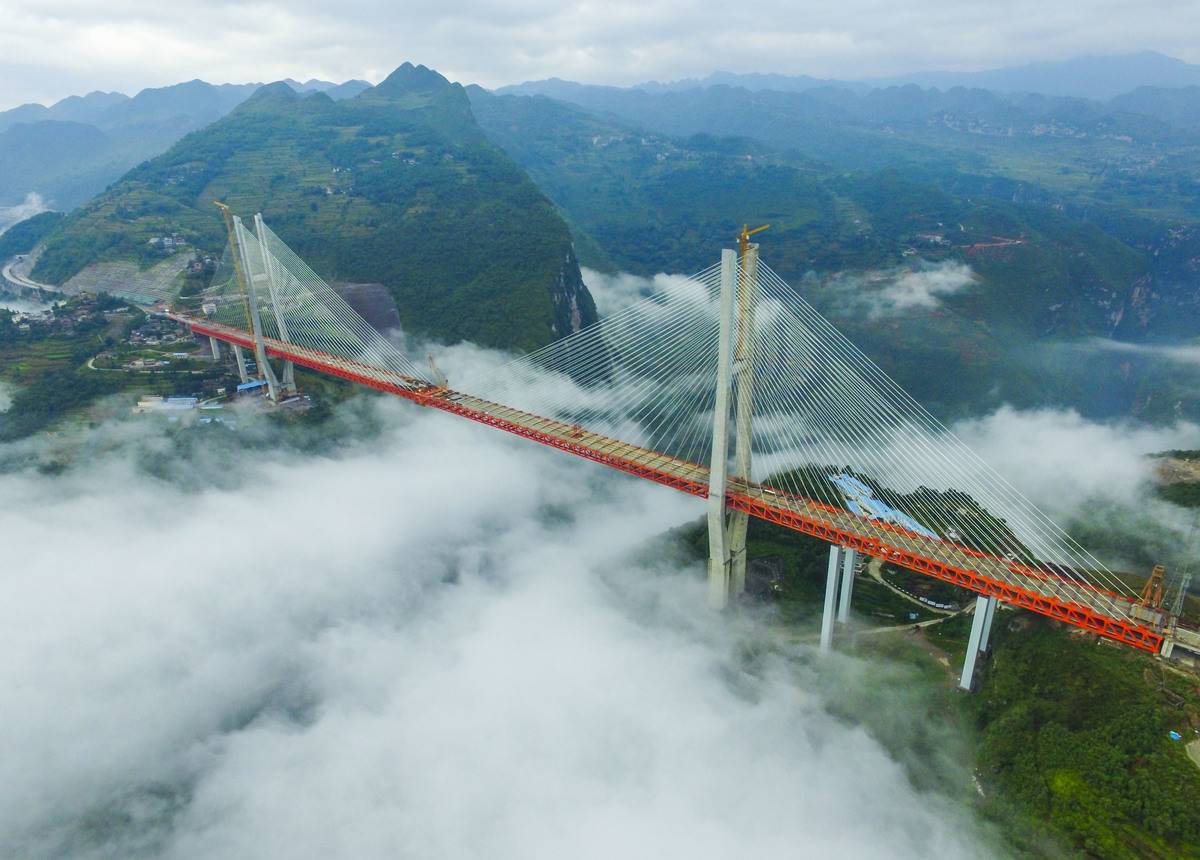 World's Highest Bridge Under Construction In China