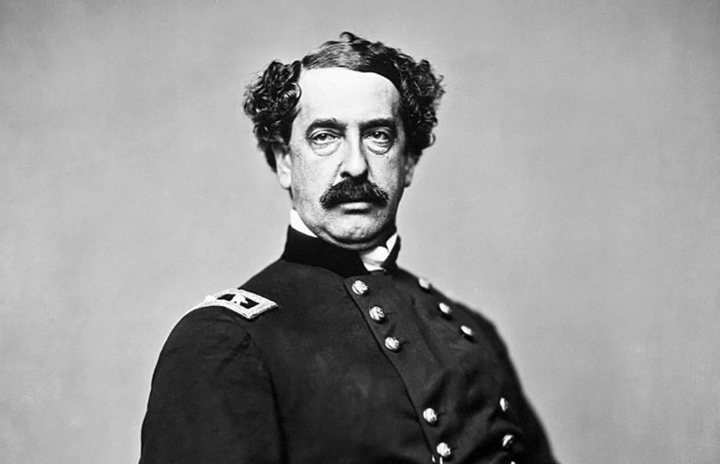 Picture of Doubleday in portrait wearing generals uniform