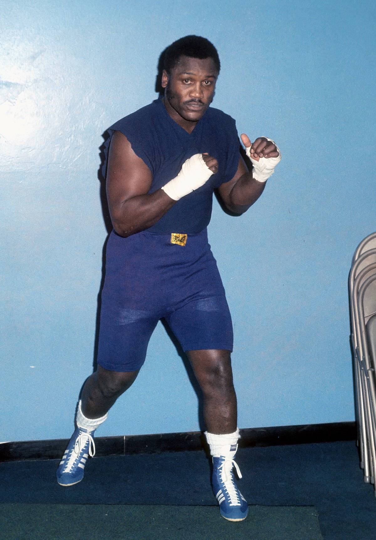 Joe Frazier trains