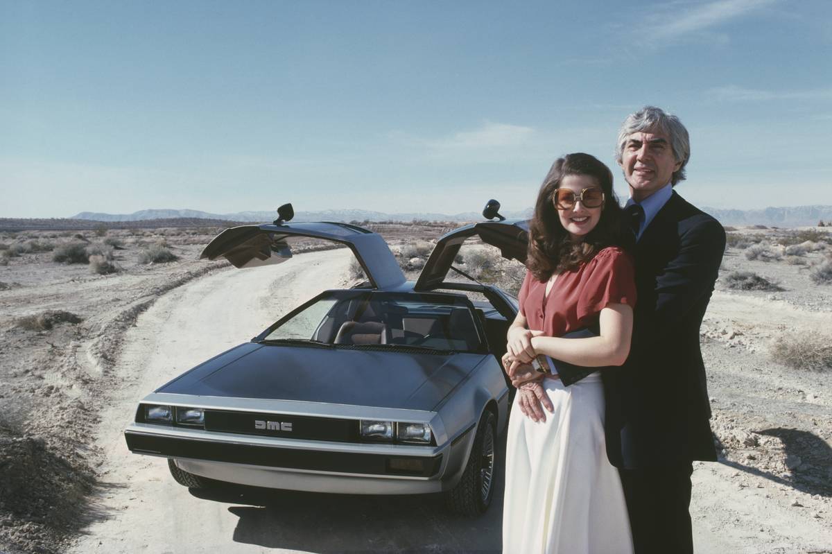 John DeLorean and his wife Cristina Ferrare